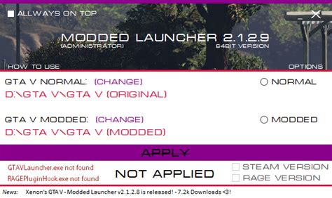 GTA V - Modded Launcher (Only Retail) - GTA5-Mods.com