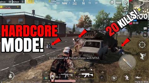 New Hardcore Mode 20 Kills Solo Vs Squad Gameplay Pubg Mobile