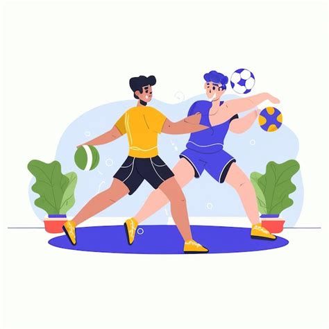 Ilustração vetorial 2d atividades esportivas e jogos olímpicos Vetor