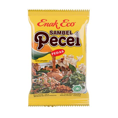 Jual Enak Eco Bumbu Pecel Pedas 185 Gr Shopee Indonesia