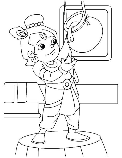 Lord Krishna Coloring Pages - Learny Kids