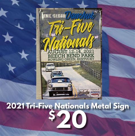 Tri Five Nationals Metal Sign