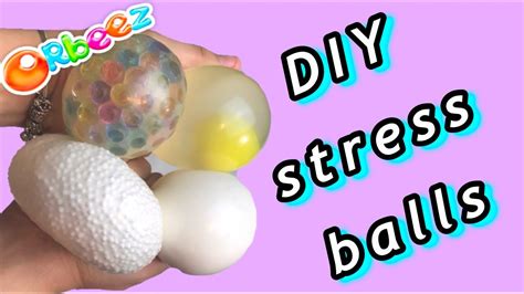 DIY STRESS BALLS Orbeez Stress Ball Egg Stress Ball SPLAT Floam