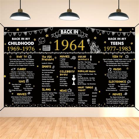 Amazon DARUNAXY 60th Birthday Black Gold Party Decoration Back In