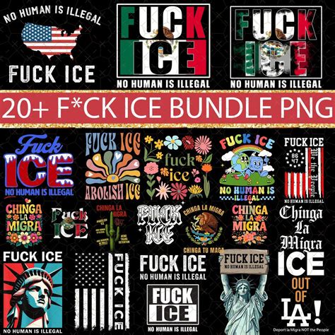 70 Abolish ICE PNG Bundle No Human Is Illegal Png Fuck ICE Png Human