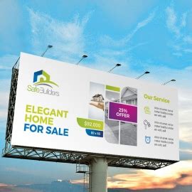 Freepiker Real Estate Billboard Banner With Boxs