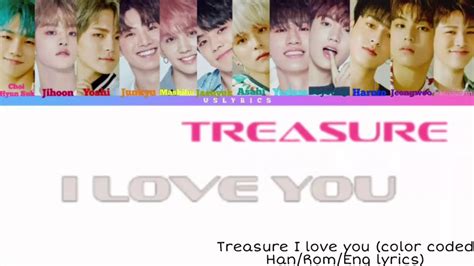 Treasure I Love You Color Coded Han Rom Eng Lyrics YouTube