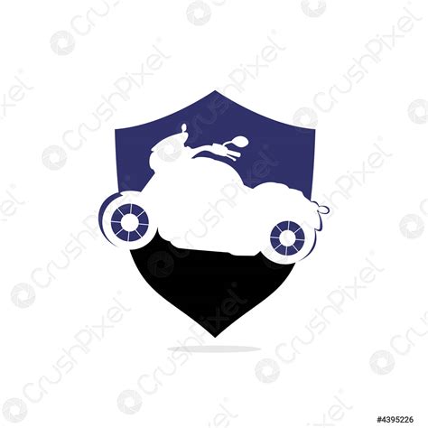 Motorfiets Pictogram Logo Ontwerp Vector Template Stock Vector