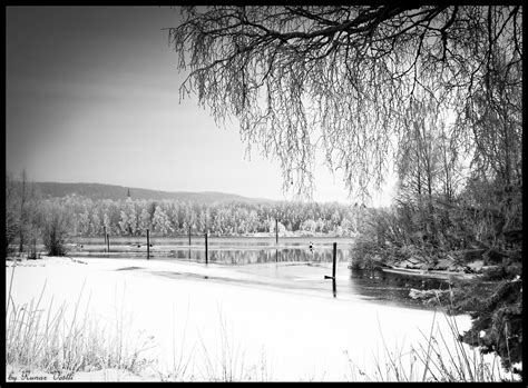 Monochrome Winter Scene Runar Vestli Flickr