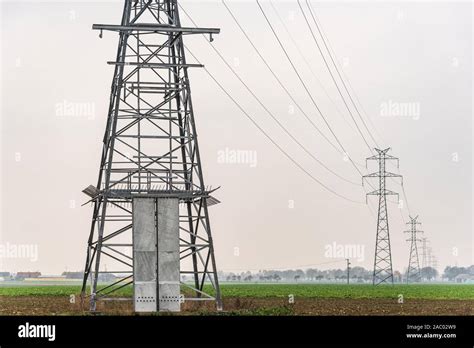 Electricity Distribution System High Voltage Overhead Power Line