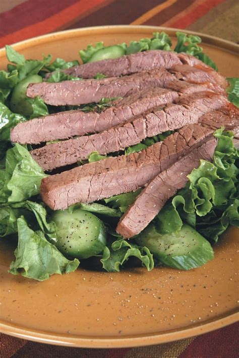 London Broil Over Salad Prepared Food Photos Inc