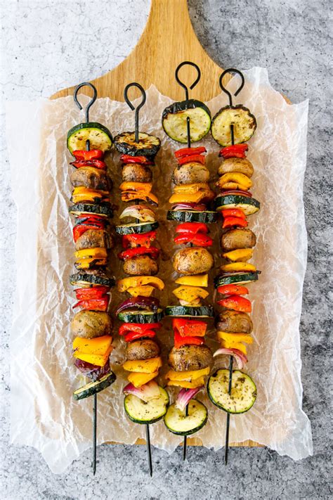 Grilled Veggie Skewers - The Culinary Compass