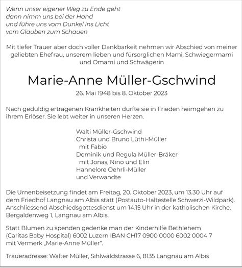 Marie Anne M Ller Gschwind Hommages