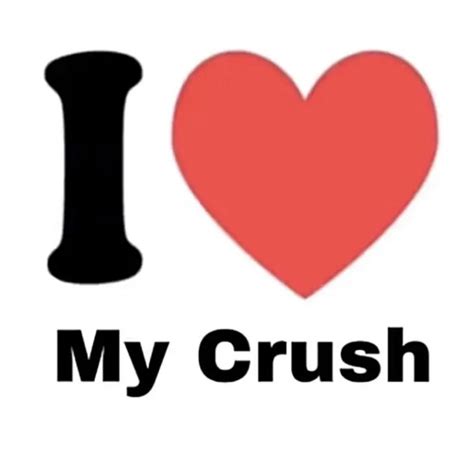 Pfp that says “I ♥️ my crush” with white background I Have A Crush ...