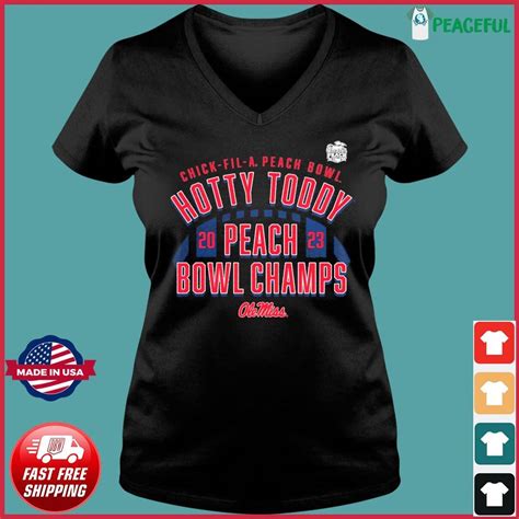 Ole Miss Rebels Hotty Toddy 2023 Chick Fil A Peach Bowl Champions Shirt