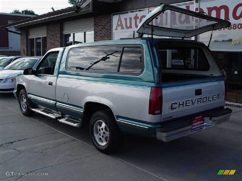 1995 Bright Teal Metallic Chevrolet C K C1500 Silverado Regular Cab 17048201 Photo 4