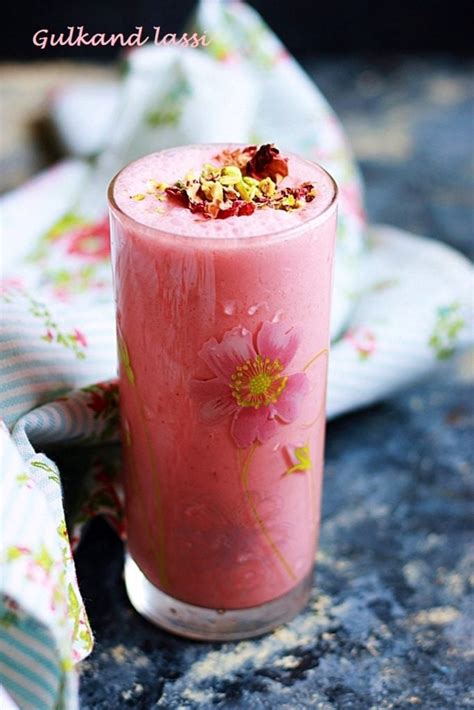 Gulkand Lassi Recipe How To Make Gulkand Lassi Cook Click N Devour