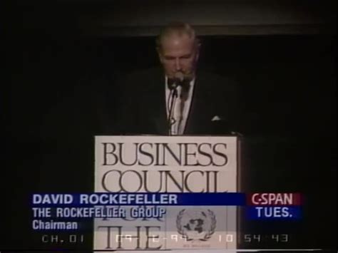David Rockefeller Speech
