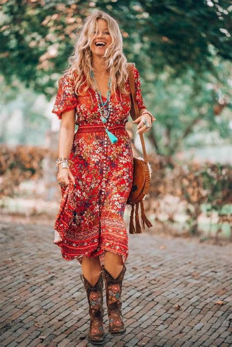 Boho Autumn Outfits Bohochic Bohemian Style Dresses Boho Fashion