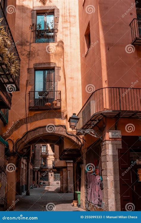 Barcelona Spain August 18 2022 Alley Of El Borne Barcelona In The