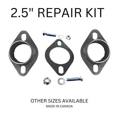 2 1 2 Id Universal Quick Fix Exhaust Oval Flange Repair Pipe Kit Gasket Ebay