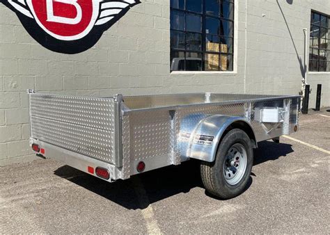 Quality Trophy X Aluminum Utility Trailer Diamond Plate Sides