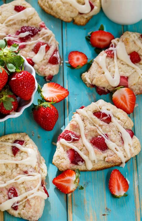 Strawberries And Cream Scones Spicy Southern Kitchen