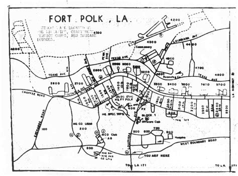 Fort Polk Military Map