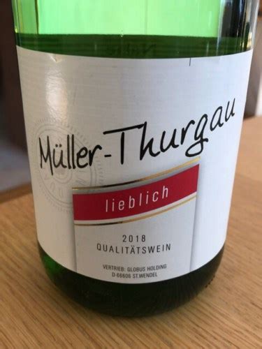 Globus Holding Müller Thurgau Lieblich Vivino US