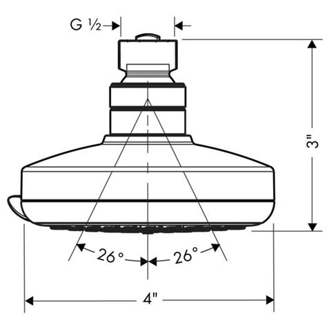 Hansgrohe Showerheads Croma 100 3 Spray Modes Art No 04929000