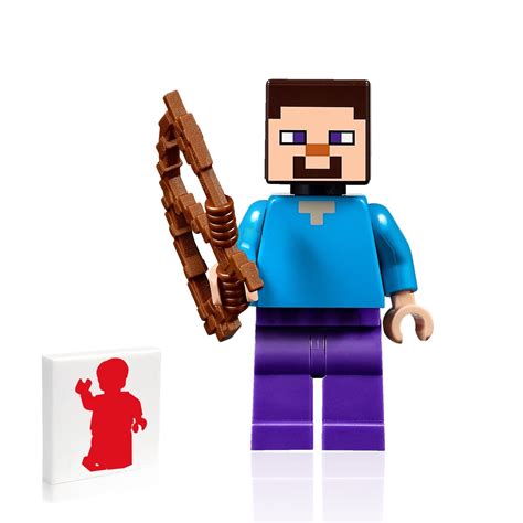 Lego Minecraft Steve Minifigure Armadura De Hierro Y Hacha Cueva De Montaña 21137