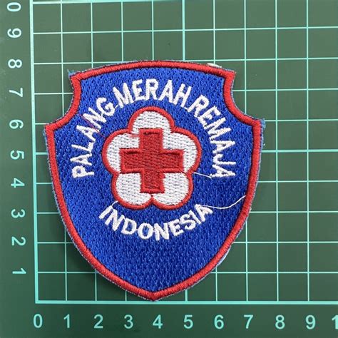 Jual Lambang Logo Bordir Pmr Hijau Biru Kuning Sd Smp Sma Shopee