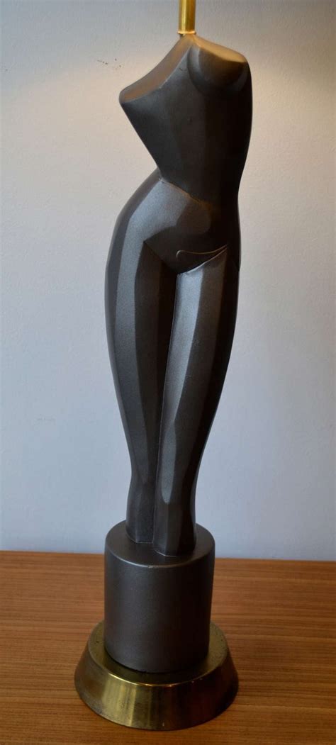 Mid Century Modern Alexander Archipenko Sculptural Nude Female Table Lamp For Sale At StDibs