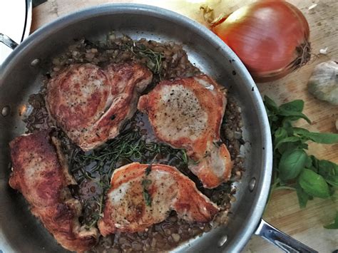 Pan Braised Pork Chops With Herb Wine Sauce Adventure Kitchen