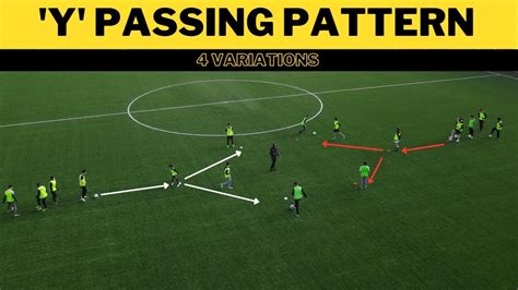 Y Passing Pattern 4 Variations Football Soccer Passing