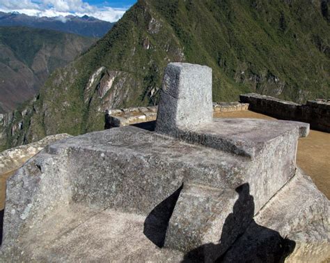 Inca Ruins Antigo Em Machu Picchu Peru Foto De Stock Imagem De