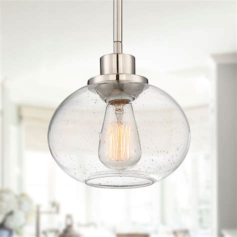 Seeded Glass Globe Pendant Light Shelly Lighting