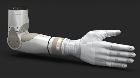 Bionic Arm With Elbow Deka Rigged D Model Max Free D