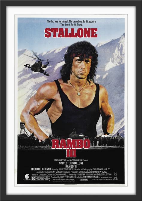 Rambo Iii 1988 Original Movie Postern Art Of The Movies