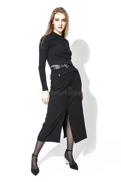 Sensual Charming Naked Woman Lying On Bed In Room Stock Photo Image Of Mouth Lying