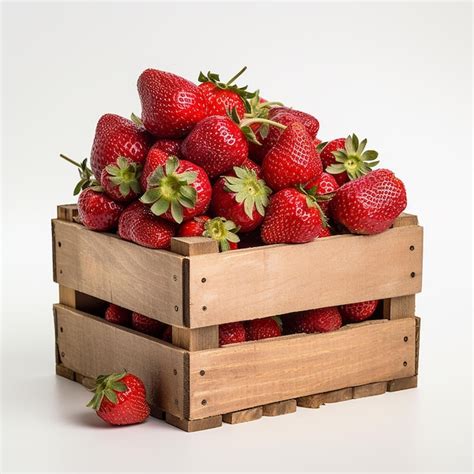 Fresas En Una Caja Foto Premium