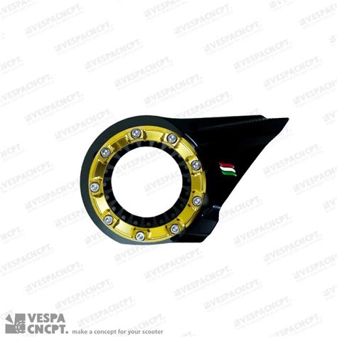 Jual Cover Air Intake Luigy Black Yellow Vespa Sprint Primavera Lx Gts