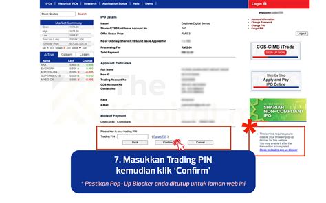 Tutorial Bergambar Mohon Saham IPO Guna CGS CIMB ITrade TERKINI