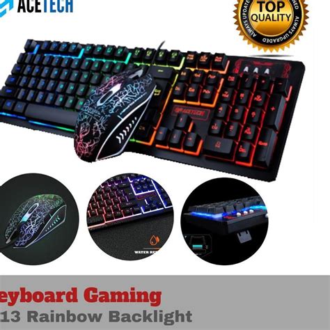 Jual Product Hot Acetech Keyboard Mouse Combo Gaming Warfaction