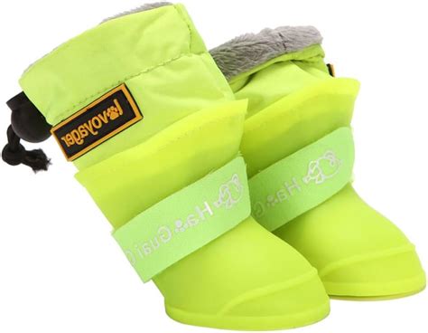 Popetpop Rain Shoes 4 Pcs Pet Rain Boots Pet Shoes Dog Rain Gear Dog