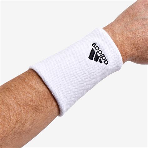 Long Tennis Wristband White Adidas Decathlon