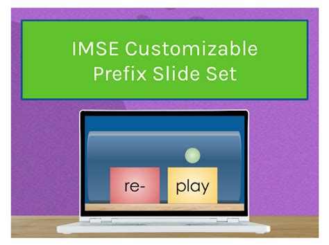 IMSE Customizable Prefix Slide Set