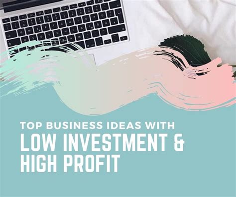 The Top Business Ideas With Low Investment And High Profit