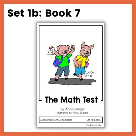 Decodable Books Set 1b Book 7 The Measured Mom