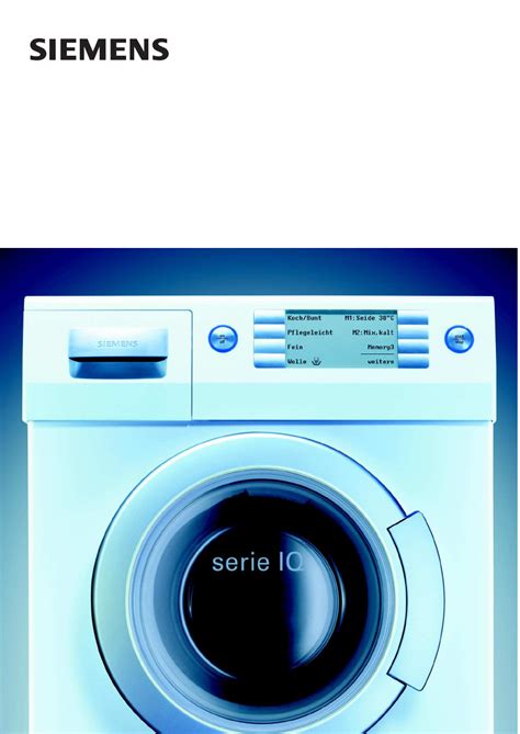Bedienungsanleitung Siemens wiq 1430eu serie iq (Seite 1 von 60 ...